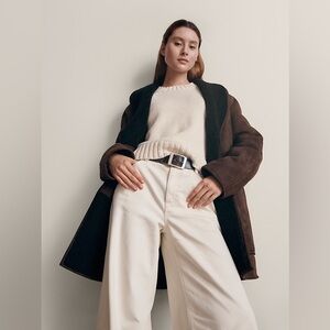 GAP Vegan Suede Shawl Collar Coat XS